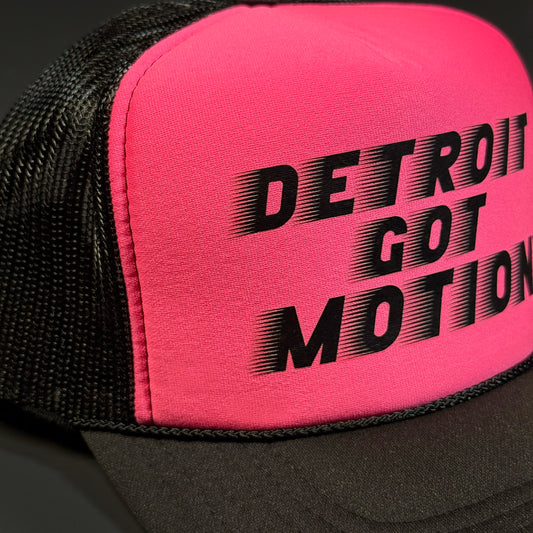 DETROIT GOT MOTION™ – TRUCKER HAT (Neon Pink)