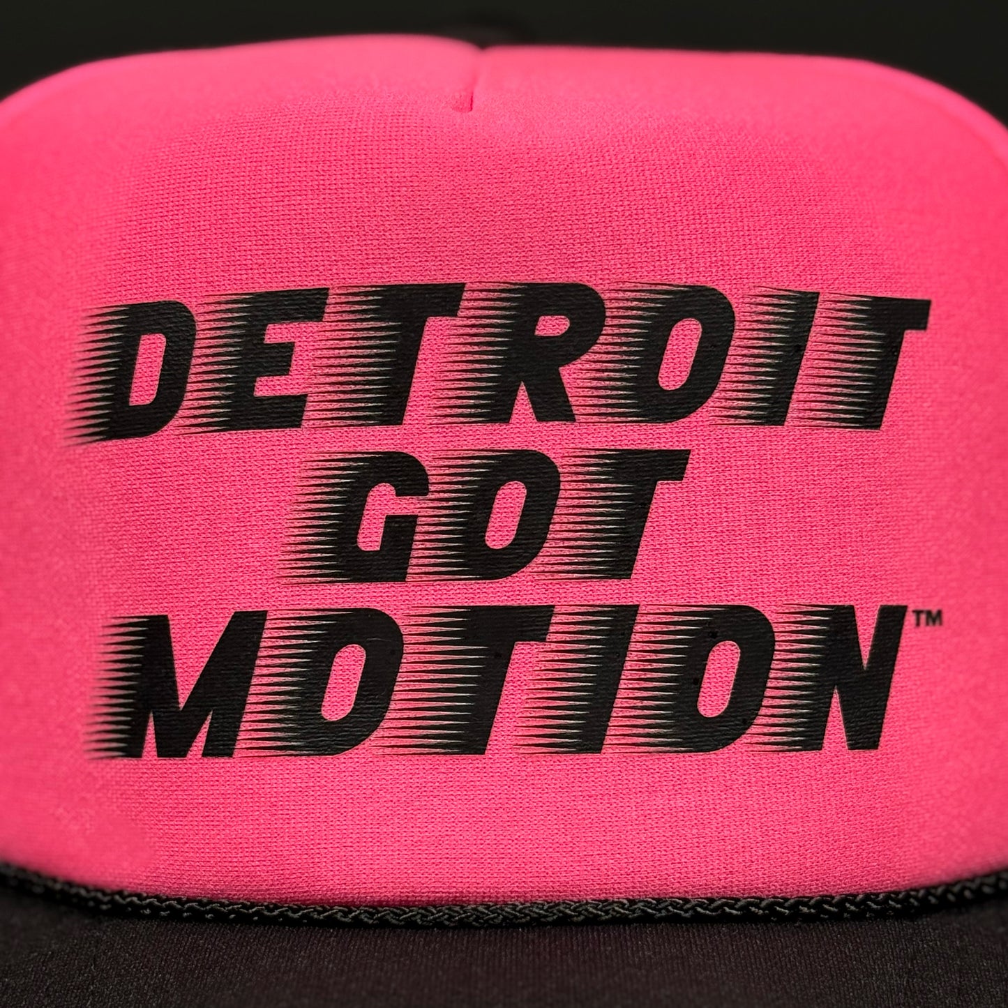 DETROIT GOT MOTION™ – TRUCKER HAT (Neon Pink)