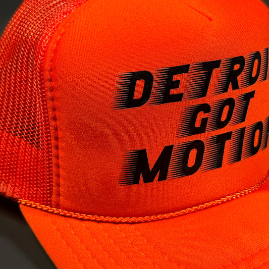 DETROIT GOT MOTION™ – TRUCKER HAT (Orange)