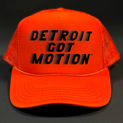 DETROIT GOT MOTION™ – TRUCKER HAT (Orange)