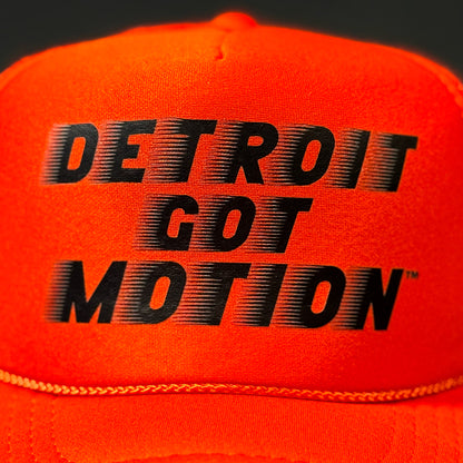 DETROIT GOT MOTION™ – TRUCKER HAT (Orange)